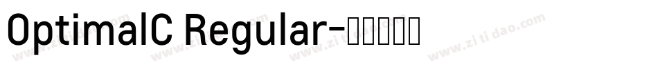 OptimalC Regular字体转换